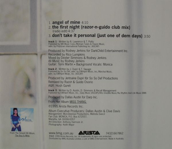 Monica : Angel Of Mine (CD, Single)