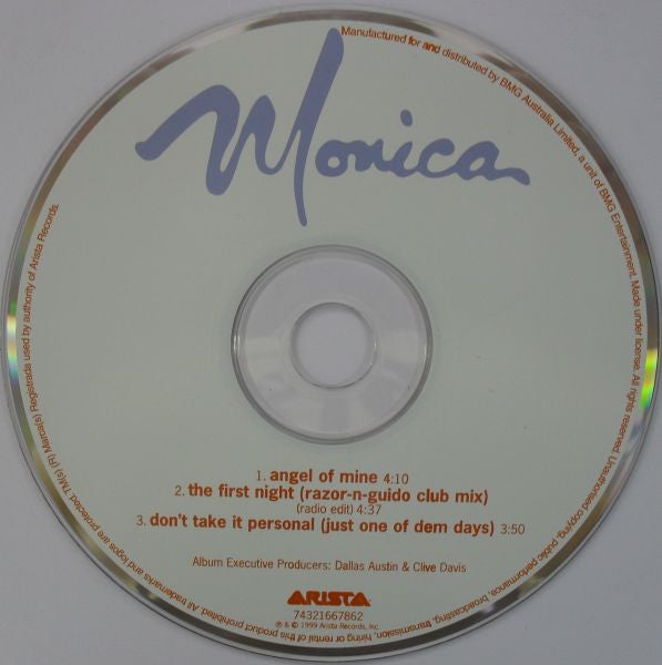 Monica : Angel Of Mine (CD, Single)