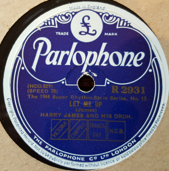 Harry James And His Orch.* : Let Me Up / Flatbush Flanagan (Shellac, 10")
