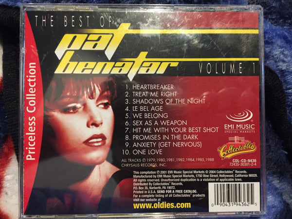 Pat Benatar : The Best Of Pat Benatar - Volume One (CD, Comp, RE)