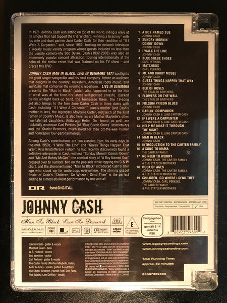 Johnny Cash : Man In Black: Live In Denmark 1971 (DVD-V, Copy Prot., RE, PAL, Reg)