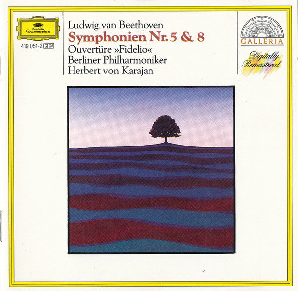 Ludwig van Beethoven, Herbert von Karajan, Berliner Philharmoniker : Symphonien Nr. 5 & 8 / Ouvertüre "Fidelio" (CD, Comp, RE, RM)
