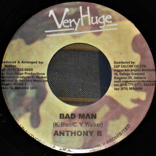 Anthony B : Bad Man (7")
