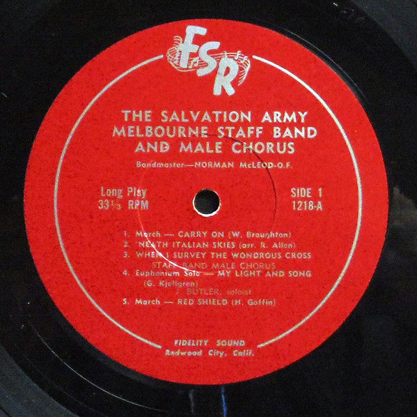 Melbourne Territorial Staff Band* : Melbourne Territorial Staff Band (LP, Mono)