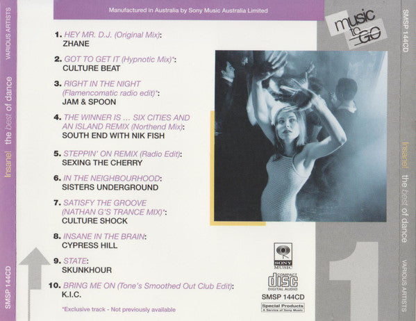 Various : Insane! The Best Of Dance (CD, Comp)