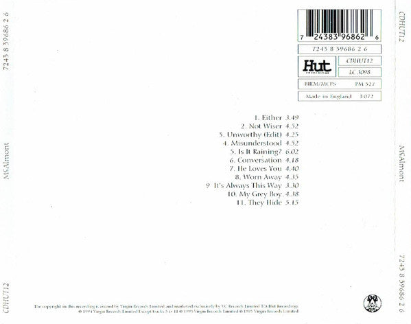David McAlmont : McAlmont (CD, Album)