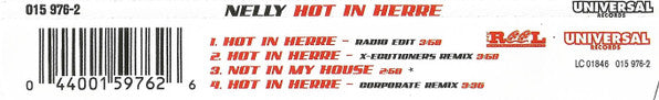 Nelly : Hot In Herre (CD, Maxi)