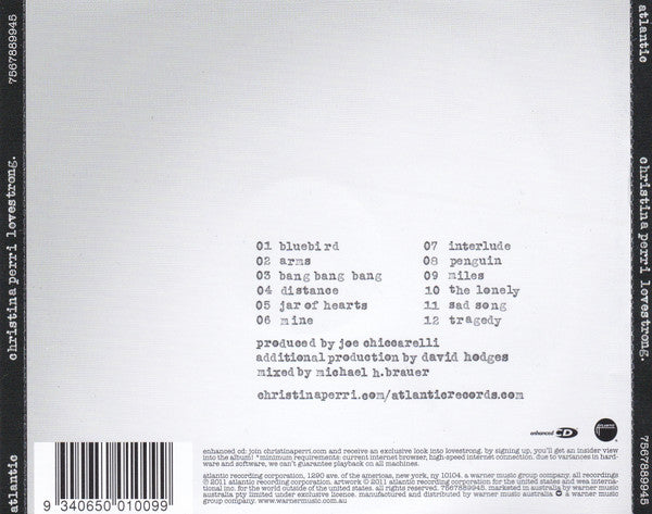 Christina Perri : Lovestrong. (CD, Album, Enh)