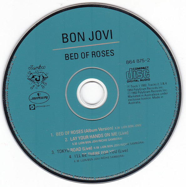 Bon Jovi : Bed Of Roses (CD, Maxi, Ltd, Per)