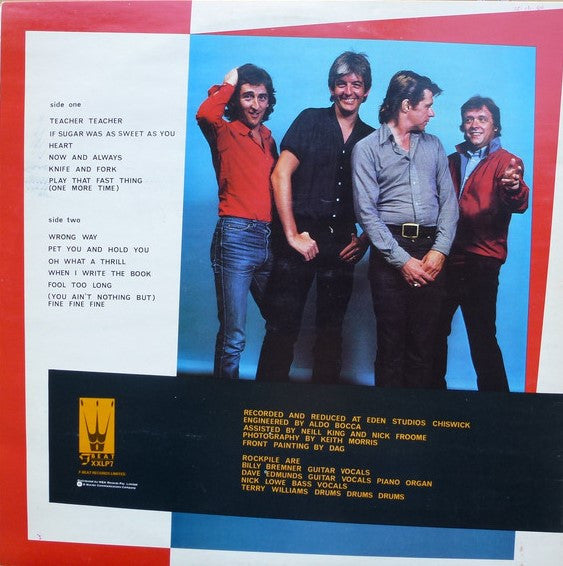 Rockpile : Seconds Of Pleasure (LP, Album, Gat)