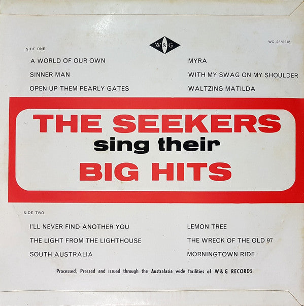 The Seekers : The Seekers Sing Their Big Hits (LP, Comp, Mono)