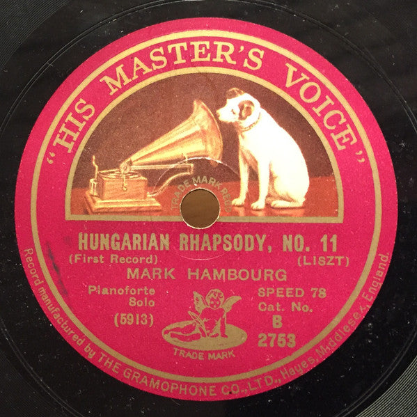 Mark Hambourg : Hungarian Rhapsody, No. 11 (Shellac, 10")