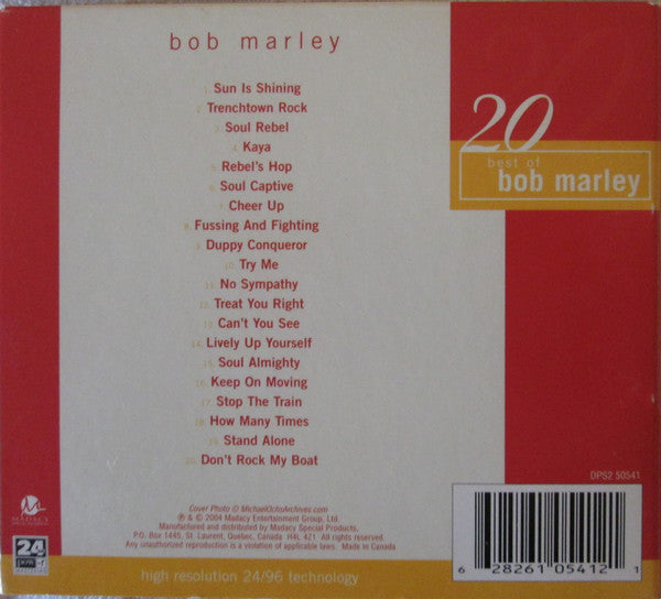 Bob Marley : 20 Best Of Bob Marley (CD, Comp, Dig)