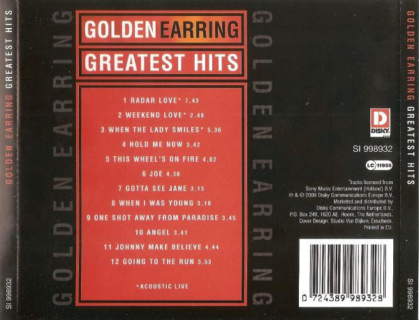 Golden Earring : Greatest Hits (CD, Comp)
