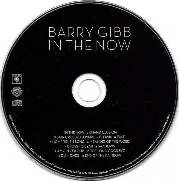 Barry Gibb : In The Now (CD, Album)