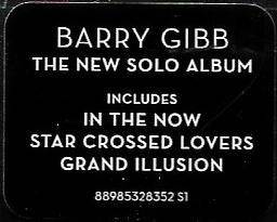 Barry Gibb : In The Now (CD, Album)