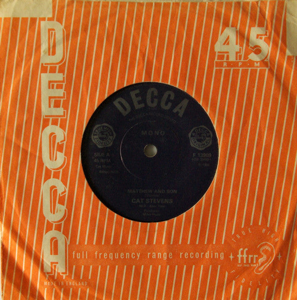 Cat Stevens : Matthew And Son (7", Mono, RE, Dam)