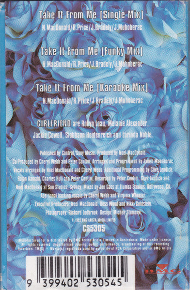 Girlfriend (4) : Take It From Me (Cass, Single)