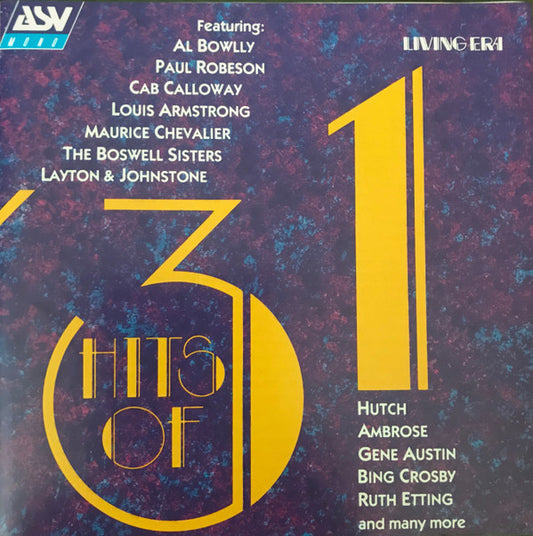 Various : Hits Of '31 (CD, Comp, Mono)