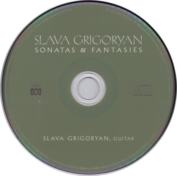 Slava Grigoryan : Sonatas & Fantasies (CD, Album)