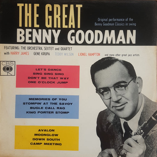 Benny Goodman, His Orchestra*, Quartet* and Sextet* : The Great Benny Goodman (LP, Comp, Mono)