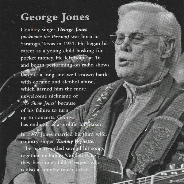 George Jones (2) : Jonesy (CD, Comp)