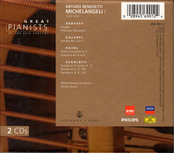 Arturo Benedetti Michelangeli, Debussy*, Galuppi*, Scarlatti*, Ravel*, Philharmonia Orchestra, Ettore Gracis : Arturo Benedetti Michelangeli I (2xCD, Comp)
