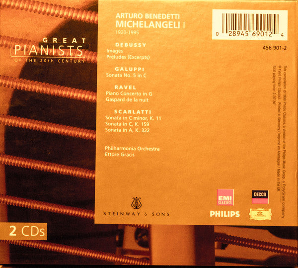 Arturo Benedetti Michelangeli, Debussy*, Galuppi*, Scarlatti*, Ravel*, Philharmonia Orchestra, Ettore Gracis : Arturo Benedetti Michelangeli I (2xCD, Comp)