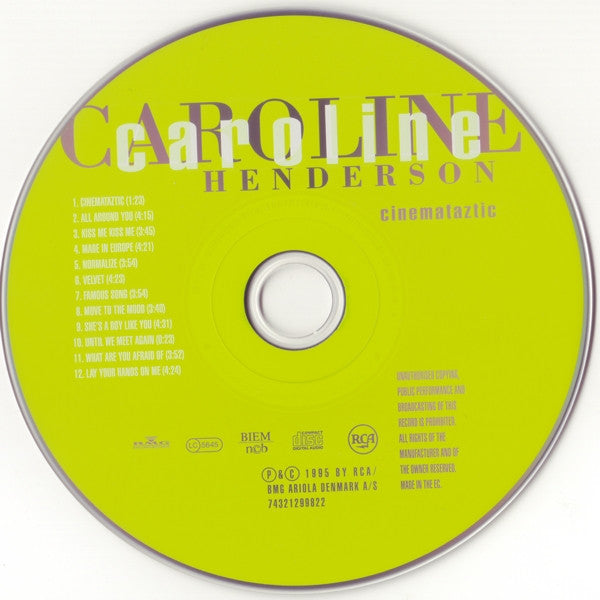Caroline Henderson : Cinemataztic (CD, Album)
