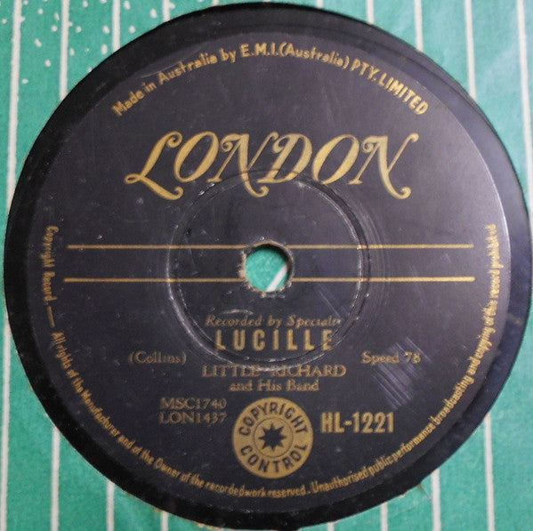 Little Richard And His Band : Lucille / Send Me Some Lovin' (Shellac, 10")