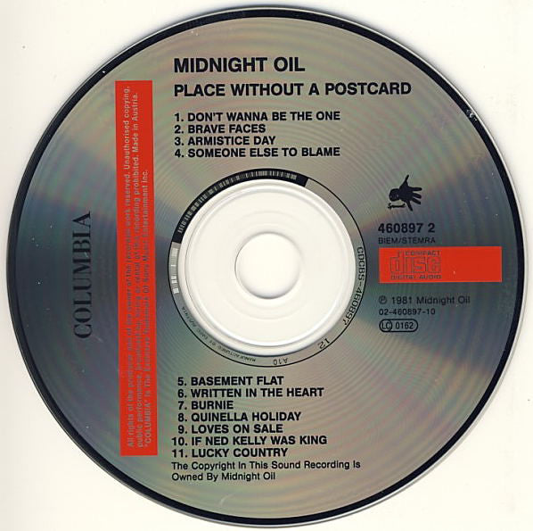 Midnight Oil : Place Without A Postcard (CD, Album, RE)