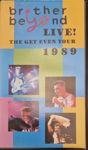 Brother Beyond : Live! 1989 (The Get Even Tour) (VHS, PAL)