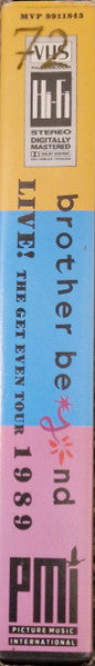 Brother Beyond : Live! 1989 (The Get Even Tour) (VHS, PAL)