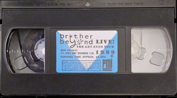 Brother Beyond : Live! 1989 (The Get Even Tour) (VHS, PAL)