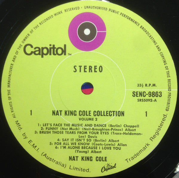 Nat King Cole : Nat King Cole ‎– Collection Vol.2 (LP, Album, Comp)