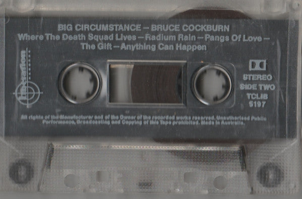 Bruce Cockburn : Big Circumstance (Cass, Album)