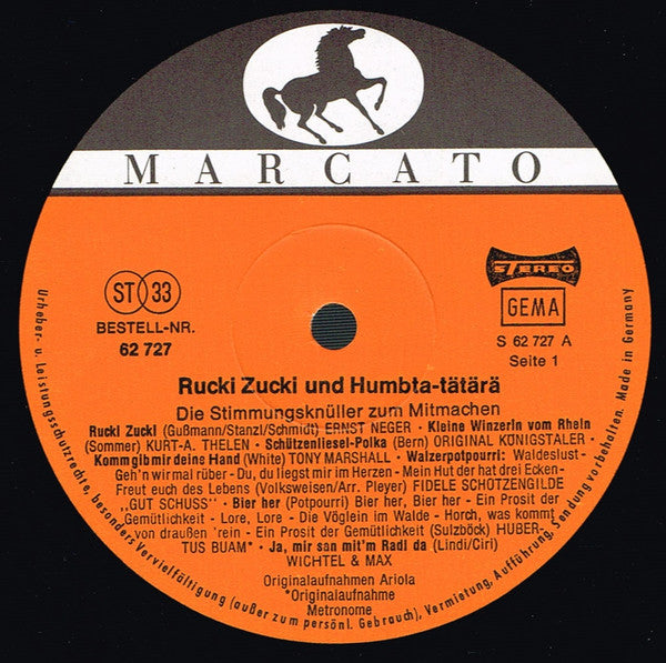 Various : Rucki Zucki Und Humbta-Tätärä (Die Stimmungsknüller Zum Mitmachen) (LP, Comp)