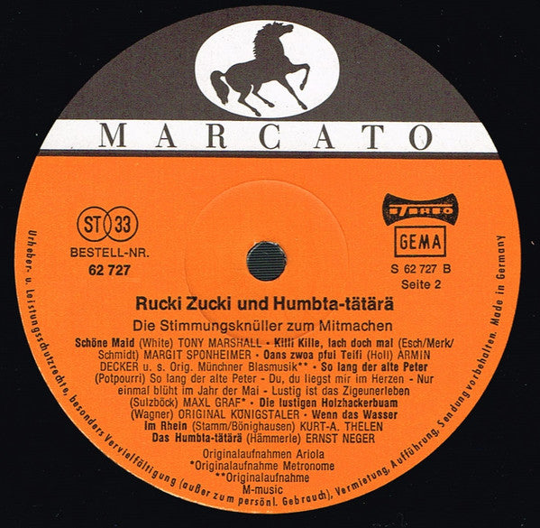 Various : Rucki Zucki Und Humbta-Tätärä (Die Stimmungsknüller Zum Mitmachen) (LP, Comp)