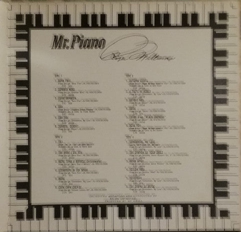 Roger Williams (2) : Mr. Piano (2xLP, Comp, Mono, Promo, Gat)