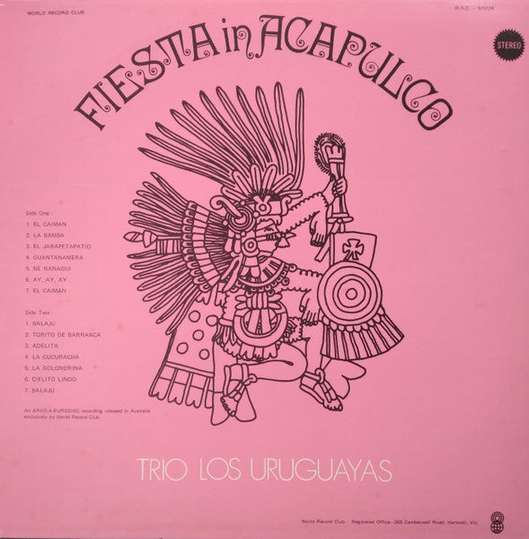 Trio Los Uruguayos : Fiesta In Acapulco (LP, Album, Club, RE)