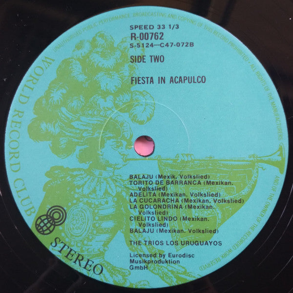 Trio Los Uruguayos : Fiesta In Acapulco (LP, Album, Club, RE)
