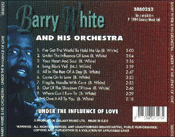 Barry White And His Orchestra : Under The Influence Of Love (CD, Album, RE)