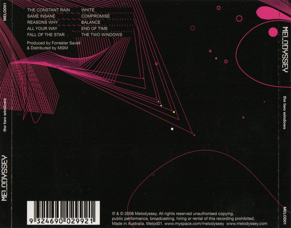 Melodyssey : The Two Windows (CD, Album)
