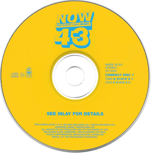 Various : Now That's What I Call Music! 43 (2xCD, Comp)