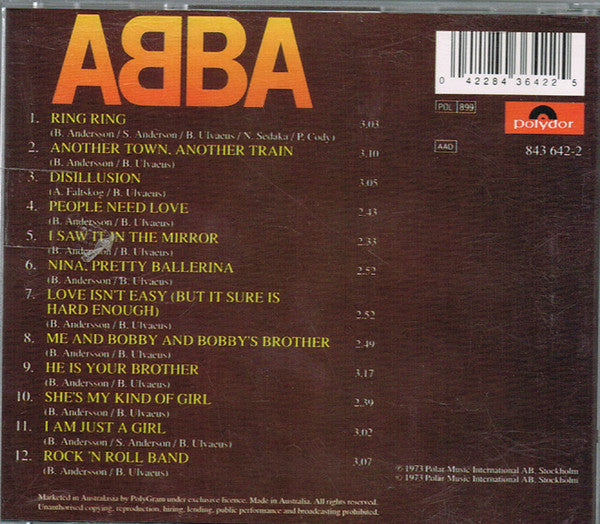 ABBA : Ring Ring (CD, Album, RE)
