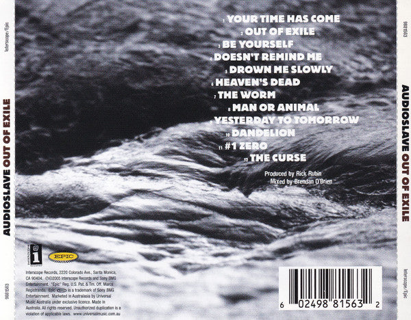 Audioslave : Out Of Exile (CD, Album)