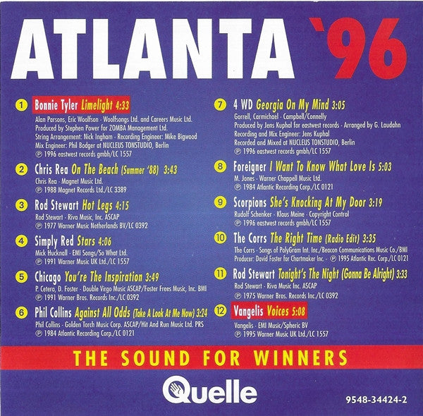 Various : Atlanta '96 - The Sound Of Winners (CD, Comp)