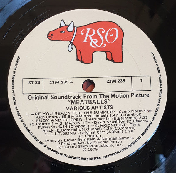 Various : The Original Soundtrack From The Motion Picture Meatballs (LP, Album)