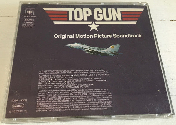 Various : Top Gun (Original Motion Picture Soundtrack) (CD, Album, No )