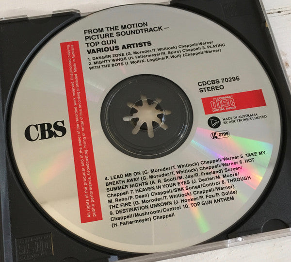 Various : Top Gun (Original Motion Picture Soundtrack) (CD, Album, No )